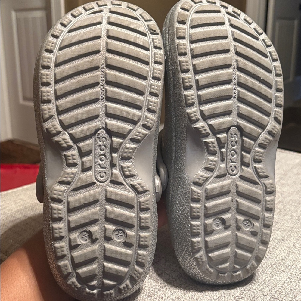 Crocs Silver Clogs - Picture 3 of 3